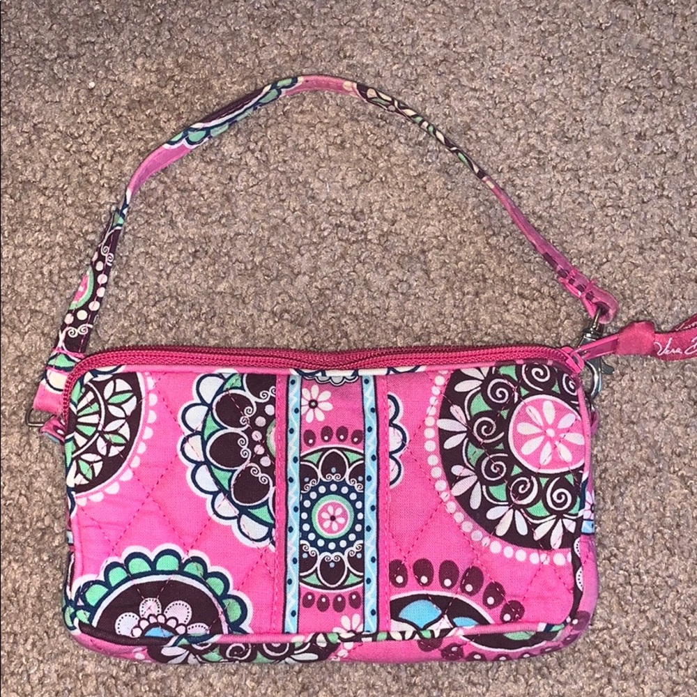 Small Vera Bradley wallet with strap